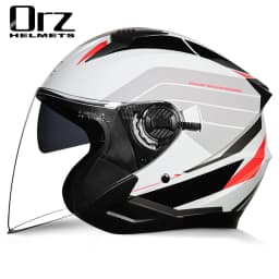 ORZ-705 Latest High Quality Motorcycle Helmet Half Covering Dual Lens Cascos para Motos Male Female Couple Capacetes de Moto