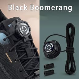 Upgraded No‑Tie Automatic Sneaker Laces Thick Rope Shoelaces with Swivel Metal Capsule Buckles Easy Installation