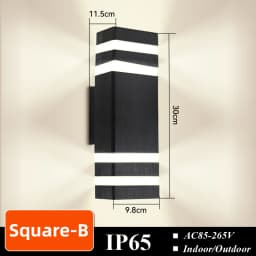 CHUANGYANG Replace E27 Bulb Led Wall Light Outdoor IP65 Waterproof Porch Light Indoor Wall Lamp Decoration For Hallway Bedroom