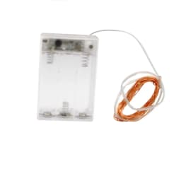2M Battery Box Timing Light String Copper Wire Fairy 3AA Battery 20LEDs Cold Warm White for Christmas Party Wedding Decorations
