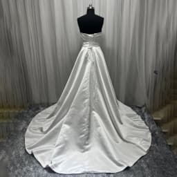 Customized Plus Size 2026 Elegant Wedding Dresses Boho V-Neck Side Split Satin Custom Made Long White Ivory Bridal Gown