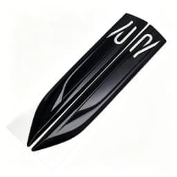 Car Blade R Logo Fender Trim Car Side Wing Badge Decoration Auto Styling Accessories For VW Golf Tiguan T-Roc Polo Passat ID.4 T