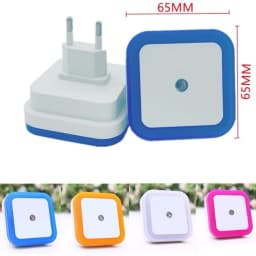 LED Night Light Wall Plug-in Auto Sensor Bedside Lamp For Bedroom Kid's Room Hallway Corridor Stairs EU/US 110V 220V Mini Cute