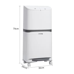 【Lifeideas】38L 2 Compartment Pedal Recycling Waste Bin for Kitchen