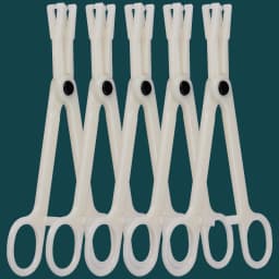 1/4/5pcs Disposable Sterile Acrylic Piercing Forceps Tool Piercing Clamps for Ear Nose Navel Lip Body Jewelry Piercing Supplies