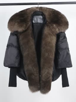 OFTBUY New White Duck Down Jacket Winter Women Warm Loose Coat Natural Real Fox Fur Collar Thick Luxury Outerwear New Fashion
