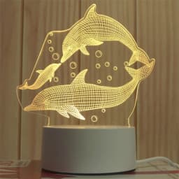 3D Lamp Acrylic USB LED Night Lights Neon Sign Lamp Xmas Christmas Decorations for Home Bedroom Birthday Decor Wedding Gifts