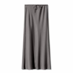 New In 2026 Women's Spring Summer Solid Color Satin Long Skirt High Waist Lace-up Trendy Elegant Faldas Female Beach Maxi Skirts