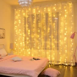 LED Curtain Lights USB Warm Fairy String Lights Festival Lighting Rainbow Window Lamp Home Bedroom Wedding Christmas Decoration