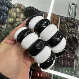 AAA Natural Stone Good Quality Black Onxy Crystal Strawberry Sodalite 12*24mm Bracelet Bangle Charm Fashion Couple Gift Jewelry