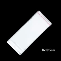 100pcs mix size Opp Self-Stick Hanging Transparent Packaging Bracelets Earrings Necklaces Gift Bags for Jewelry Box Package