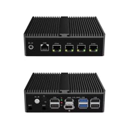 Intel Celeron J6412 Soft Router Fanless Mini PC 4x Intel i226 2.5G LAN HD DP pfSense 4G/5G Firewall Appliance ESXI AES-NI