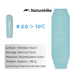 Naturehike R2.0 Folding Moisture-proof Mat Thickened Egg Nest Moisture-proof Sleeping Pad Outdoor Hiking Backpacking Foam Mat