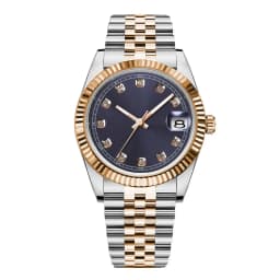 Custom Logo NH35 Movement Men Watch 36mm/39mm Diamond Bezel Diamond Dial Sapphire Crystal 100M Waterproof Mechanical Wristwatch