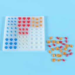 Molds for Casting Resin Heart Shaped Round Square Oval Rhombus for TRIANGLE Square Polygon Drop Shape Mold for Home Decoration