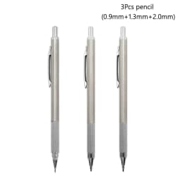 Full Metal 2.0 mm Mechanical Pencils Leads Set for Art Drawing Painting Color 2B Automatic Pencils Office School Pens Supplies