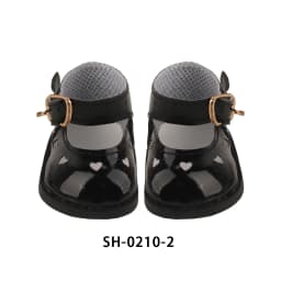 5.5CM PU Leather Mini Doll Shoes For 14 Inches American Doll Boots Hollowing Heart Bow Shoes For 35Cm Baby Girl,Lise,Nancy Dolls