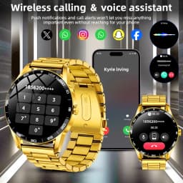 LIGE 2026 New Smartwatch Men 1.38" HD Bluetooth Call Heart Rate Monitor Waterproof Sport Smart Watch Women For Android iOS Phone