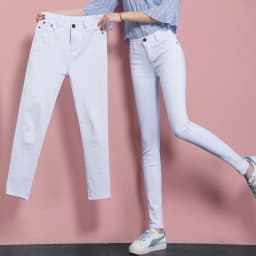 Spring Women's Oversize 34 White Pencil Pants Casual Cotton Leggings Trousers Office Slim Pantalones Elegant Stretch Sweatpant