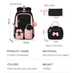 Children School Bags Set Large Capacity Schoolbag Lightweight School Backpack Kids Book Bag Waterproof Laptop Travel Droshipping