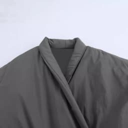 2026 Spring Summer Women's Double-Breasted Kimono Style Niche Design Lace-Up Cotton Jacket