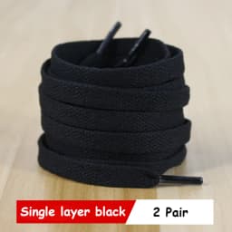1 pair Classic Shoelace White Black Flat Shoelaces High-quality Shoe laces for Sneakers laces Shoe Strings 70/90/100/120/140/160