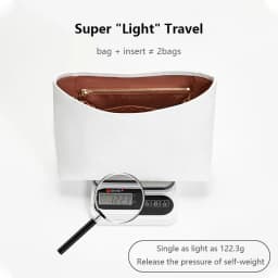 Bag Organizer Insert For Coach Brooklyn28 Lightweight Bag Insert Storage Dupont Paper Bag Support Waterproof Bag Accessories