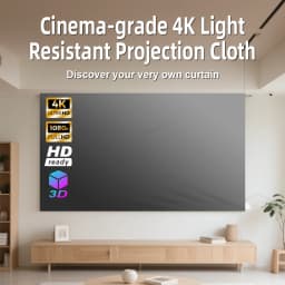 Universal Projector Screen 80/100/120 Inches Portable Foldable Stand Wrinkle-Free Quick Setup for Home Outdoor Movie Accessories