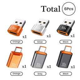 USB 3.0 Type-C Data Adapter Type C 10A OTG USB C Male To USB Female Converter For Macbook Laptop Xiaomi Samsung OTG Connector