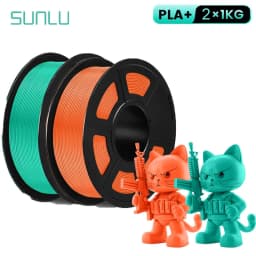 SUNLU 2KG 3D PLA/PETG/PLA PLUS/Clear Filament 1.75mm 2Roll 1KG 3D Printer Neatly Wound Filament for 3D Printer & 3D Pen