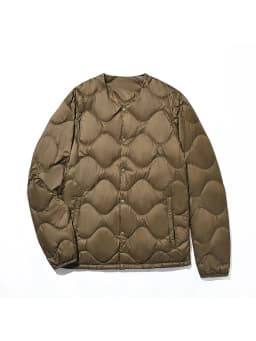 Ultra-Thin down Jacket Men's round Neck Lightweight Padded Vest plus Size Elderly Dad Casual Style Warmth Fashion Outerwear