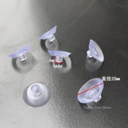 PVC Round Glass Table Top Soft Anti Slip Pads Non Adhesive Bumpers Pad Plastic Suction Pad For Table Glass Top