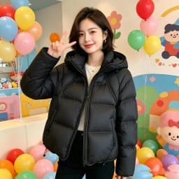 Short Cloud Puff Hooded Women Fall Winter Korean Design Fashion Cotton Parkas Coat Casual Warm Cozy Trendy Outdoor Soft Chic