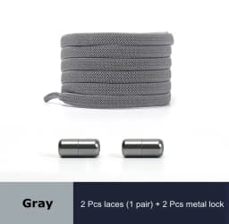 18 Colors Free to Match Elastic Shoelaces Lock Lazy Laces Flat Multi Color Options No Tie Shoelace Round Capsule Metal