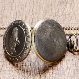 Bronze Mustang Car Pocket Watch - Perfect Birthday Gift for Teens