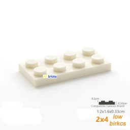 120pcs Bulk Building Blocks Thin Figure Bricks 2x4 Dots Educational Creative Size Compatible With 3020 Plastic Toys for Children