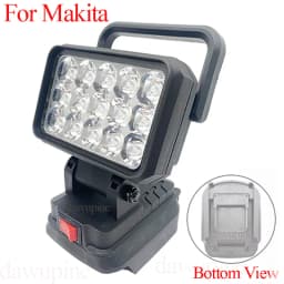 For Makita 18V Li-ion Battery Tool Accessories 15 Beads LED Working Light Lamp Flashlight Torch Spotlight Emergency Tool Light