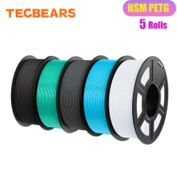 TECBEARS High Speed Matte PETG 3D Filament 1.75mm PETG Multi Color Combination Set FDM 3D Printer Materials DIY Gift 1KG/1Roll