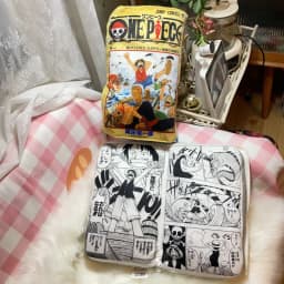 One Piece Manga Book Plush Pillow Soft Stuffed Cushion with Luffy Manga Cover Inner Page Print Gift Anime Fans Room Decor