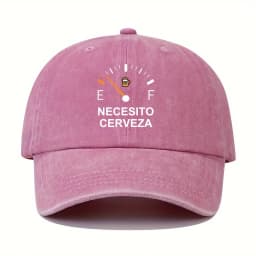 NECESITO CERVEZA pattern printed vintage duckbill cap, fashionable retro curved brim baseball cap, casual outdoor sun hat