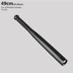 Security Flashlight Stick Outdoors Emergency Personal Torch Supplies Extended Baseball Baton Anti Riot Equipments Self Defense