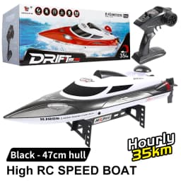 35km/H HJ806 2.4G High-Speed Remote Control Racing Boat With Water Cooling System /High Speed R/C boat Children Model Toys