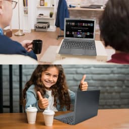 10.1 Inch Computer Laptop Windows 11 OS Preinstalled Quad Core 8GB+128GB Netbook HDMI Webcam Office (Black)