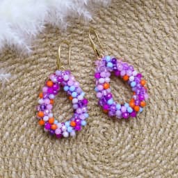 INKDEW Small Earrings National Flag Colors Water Drop Earrings for Women Handmade Beads Crystal Earrings Gift Jewelry EA124