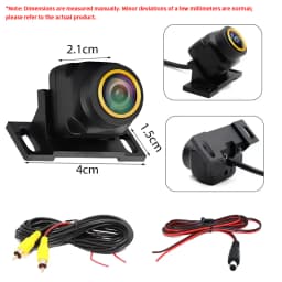 New 1080P Car Rear View Camera, 170° Wide Angle Adjustable Anti-Interference Night Vision Waterproof Auto Parking Backup Camera