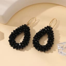INKDEW Small Earrings National Flag Colors Water Drop Earrings for Women Handmade Beads Crystal Earrings Gift Jewelry EA124