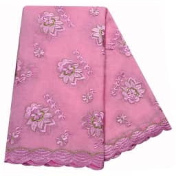 100% Cotton Fabric Rayon Cotton Thread Eembroidered Scarf High Quality African Women Hijab Muslim Scarf Dubai Excellent Style