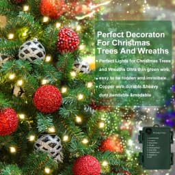 1000 Leds Green Wire Cluster Christmas Fairy Light Outdoor Decoration Garland String Lights Holiday Lighting Party New Year
