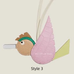 Crocodile & Lizard Skin Bird Charm Handmade Luxury Bag Charm Pendant For Birkin & Kelly Bag Unique Designer Handbag Accessory