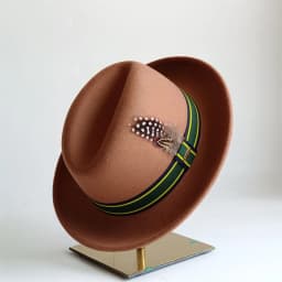 Dark Green Fedora Hat DIY fedora hat small turn-up men's hat retro jazz hat women's role-playing hat mens hat gorras para hom